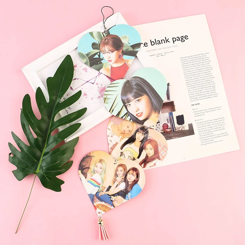 Горячая Распродажа, новая мода, 1 шт., K-POP, черный, розовый, дважды, GOT7, тег с сердцем, фото, самодельная бумага, ЛОМО карта, фото карта, двухсторонняя, фото карта