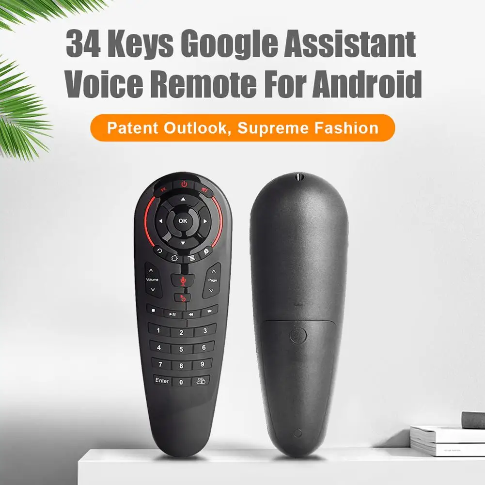G30 2.4G Wireless Air Mouse Gyro Voice Control Sensing Remote for TV Box Feeling Comfortable and Convenient 165*55*25mm - купить по