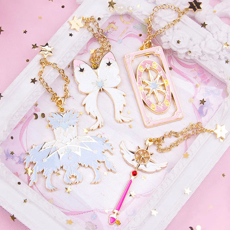 Аниме карта Captor Cardcaptor Брелок Сакура Косплей прозрачные карты волшебная палочка