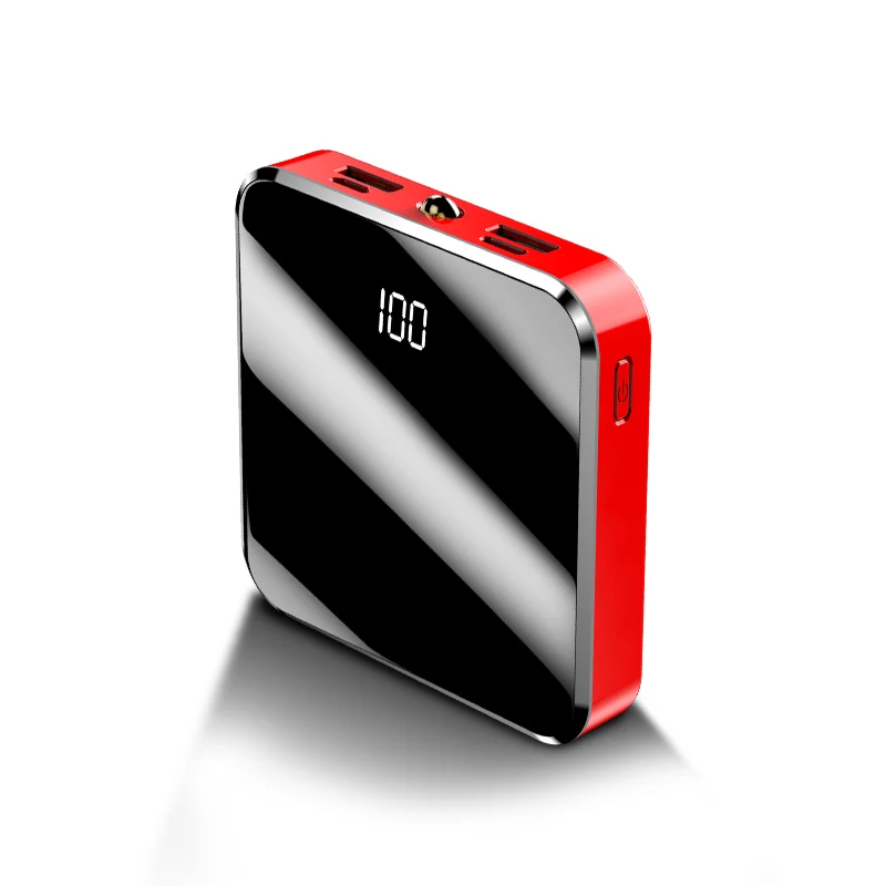 Ultrathin 30000mah power bank Portable USB Batteria Charger powerbank external battery pover bank for iPhone X Samsung xiaomi - Цвет: Red