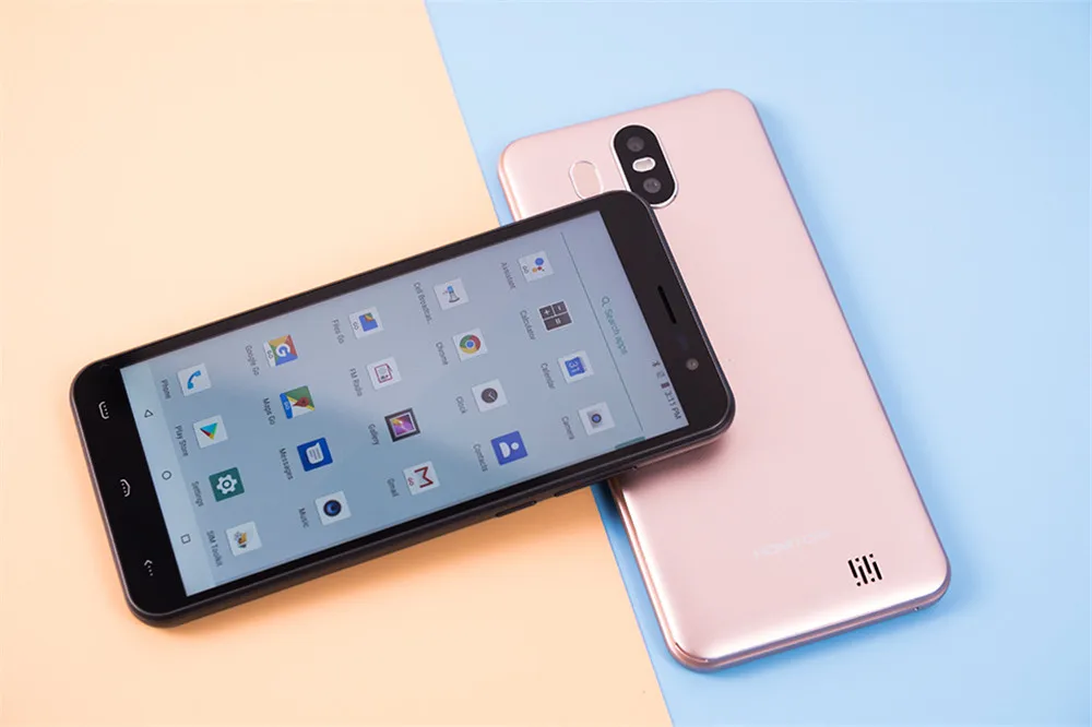 Смартфон HOMTOM S17 Android 8 1 четырехъядерный экран 5 дюйма 18:9 без рамок сканер