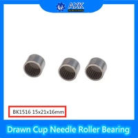 bk1516 needle bearings 152116 mm 5 pcs drawn cup needle roller bearing bk152116 caged closed one end 5594115