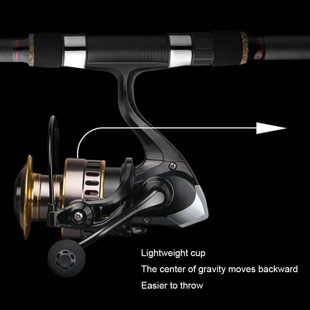 

Metal Spool 5.2:1 Fishing Reel Spinning 1000-7000 Series Metal Spool Spinning Wheel for Sea Fishing Carp Fishing