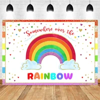 mocsicka baby shower photography background rainbow stars decoration style child portrait photo backdrop props banner
