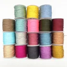 Плетеная нить для браслета макраме, нейлоновый шнур для кисточки вышивка бисером, 100 мкатушка, 0,8 мм