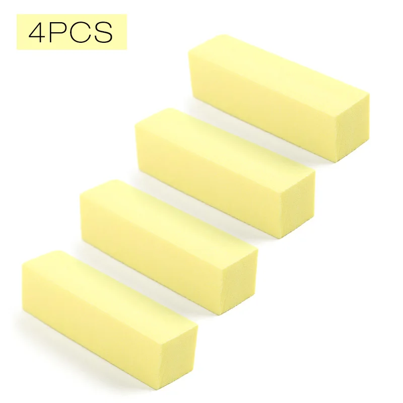 N5017-05-4PCS RISALIND, 4 шт./лот, сделай сам, дизайн ногтей, буферный блок, педикюр, маникюр, полировка, шлифовальный лак, Белый макияж, косметические инструменты для маникюра - Цвет: N5017-05-4PCS