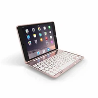 aluminium alloy bluetooth wireless keyboard tablet case for ipad mini 4 7 9 inch smart sleep wake up has 7 color backlightpen