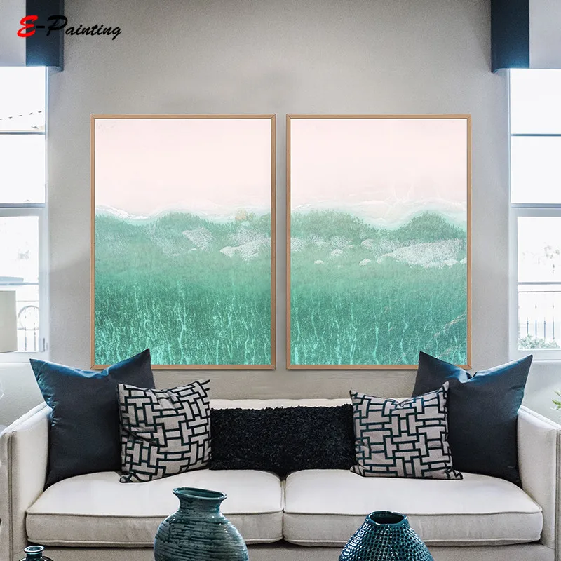 Современные настенные художественные картины на холсте аэрофотосъемка с