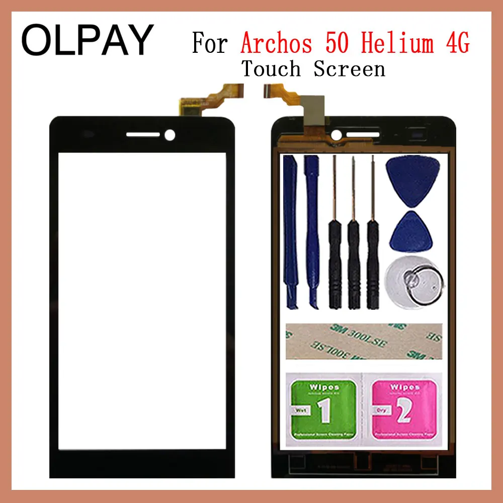 

Mobile Phone TouchScreen For Archos 50 Helium 4G 5.0'' inch Touch Screen Digitizer Sensor Touch Panel Glass Repair And Tools