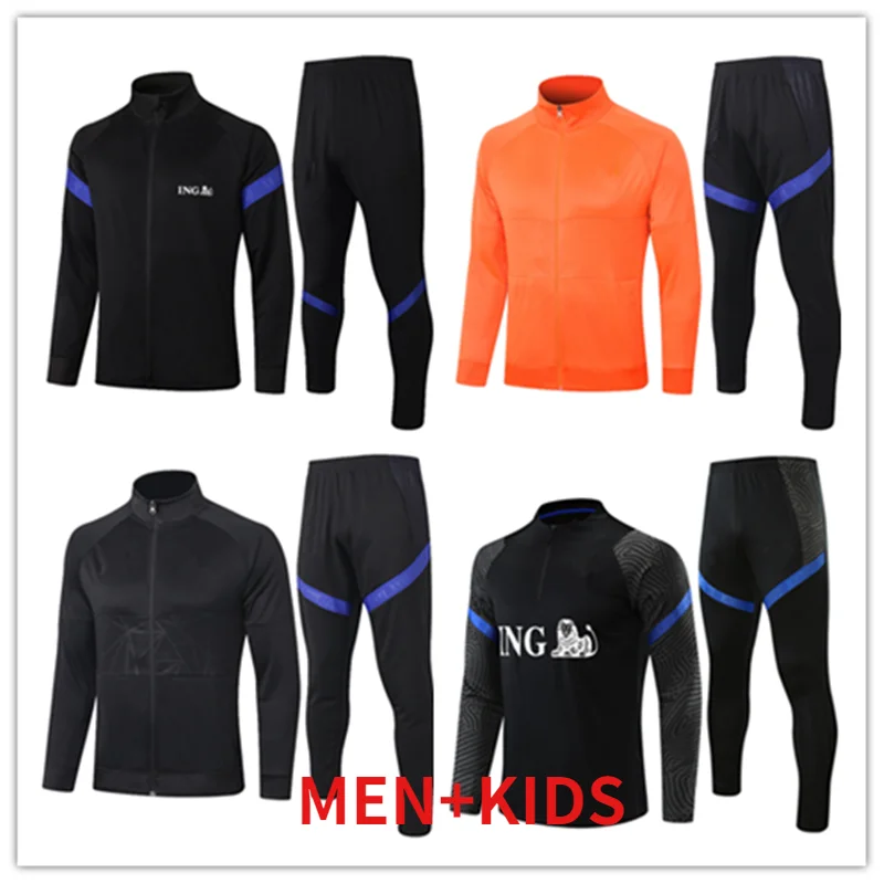 

Netherlands men's track and field running training suit kids sweatshirt suit