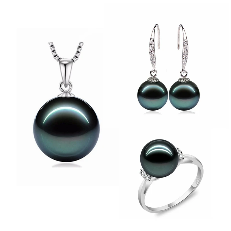 Комплект из колье серёг и кольца серебра 925 пробы | Украшения аксессуары