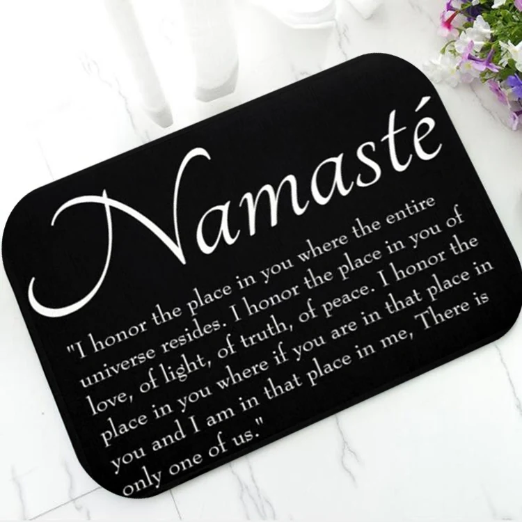 Классический Придверный коврик черный белый намазте ковер для помещений Входные