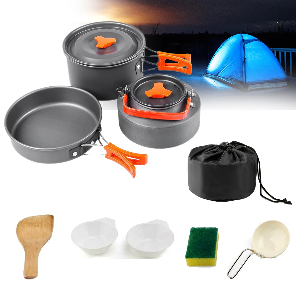 Посуда из алюминиевого сплава сковорода посуда для кухни путешествия