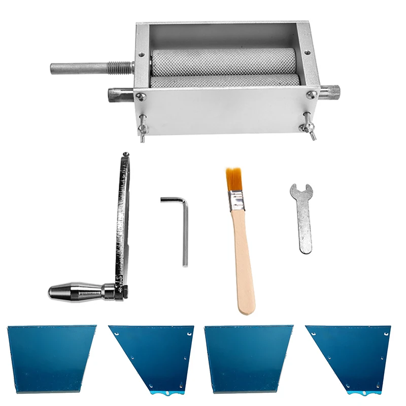 

2-Roller Manual Barley Malt Mill Grain Grinder Crusher Mortar and Pestle Corn Peanut Food Grinder Powder for Homebrew Machine