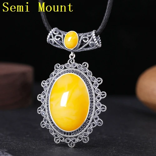 Тайская серебряная подвеска в стиле арт-деко из стерлингового серебра 925 пробы