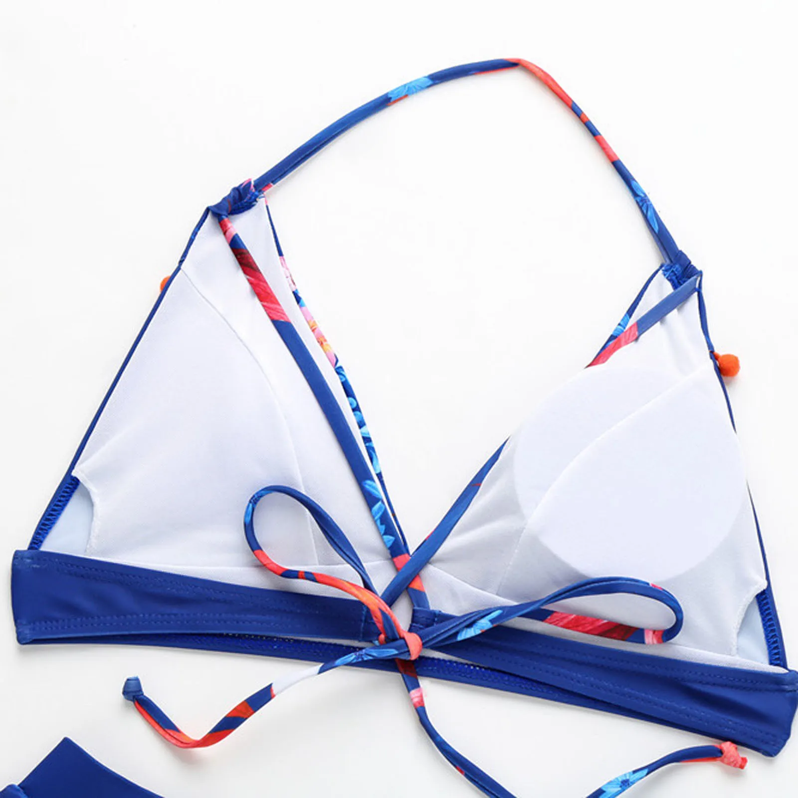 

2021 Sexy Bikini Set Print Ruffle Thong Bikinis Swimwear Women Halter Swimsuit Female Bathing Suit Brazilian Biquini Beach Wear