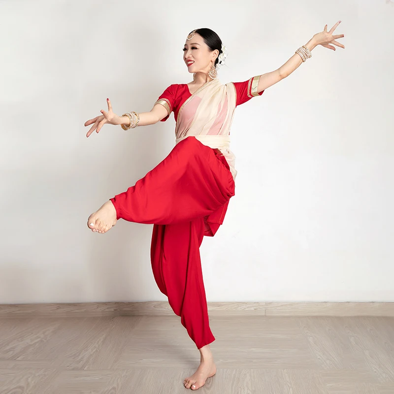 Индийские танцевальные брюки женская одежда для упражнений профессиональные