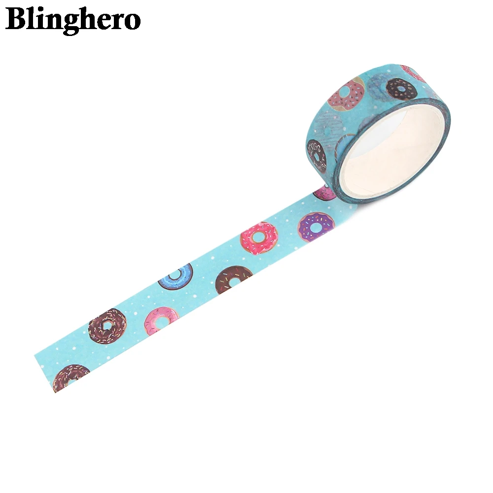 

CB098 15mmX5m Donuts Kawaii Cartoon Decoration Tape Paper Washi Tape Creative Scrapbooking Stationary School Supplies
