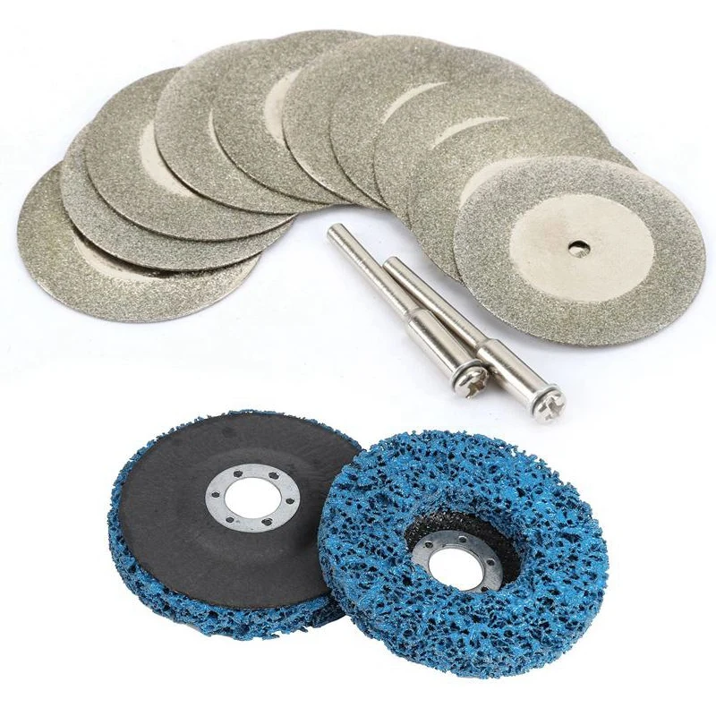 

10 шт. аксессуары 35 мм алмазный режущий диск и 2 шт. 100x16 мм полиполосный диск абразивное колесо