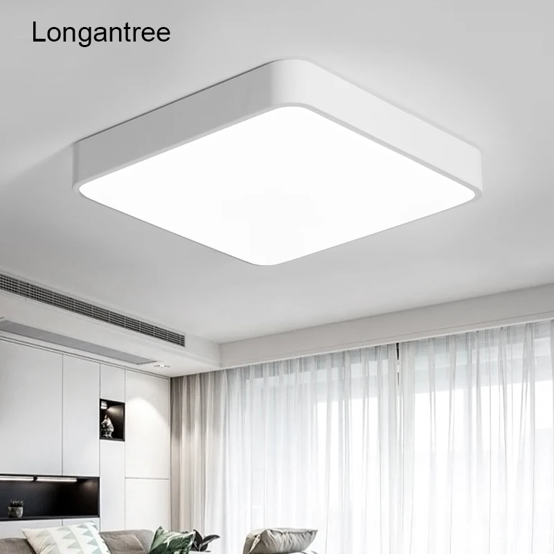 Современный светодиодный потолочный светильник акриловая круглая квадратная