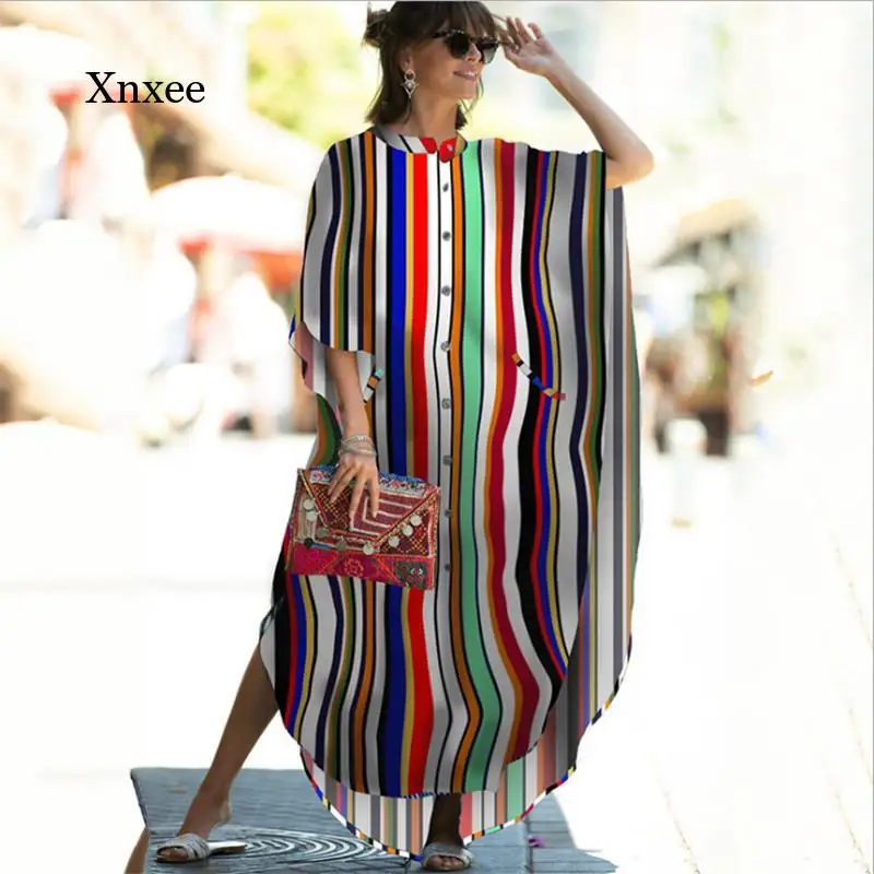 Накидки 2021 женское пляжное кимоно с принтом длинное платье саронг пляжная одежда