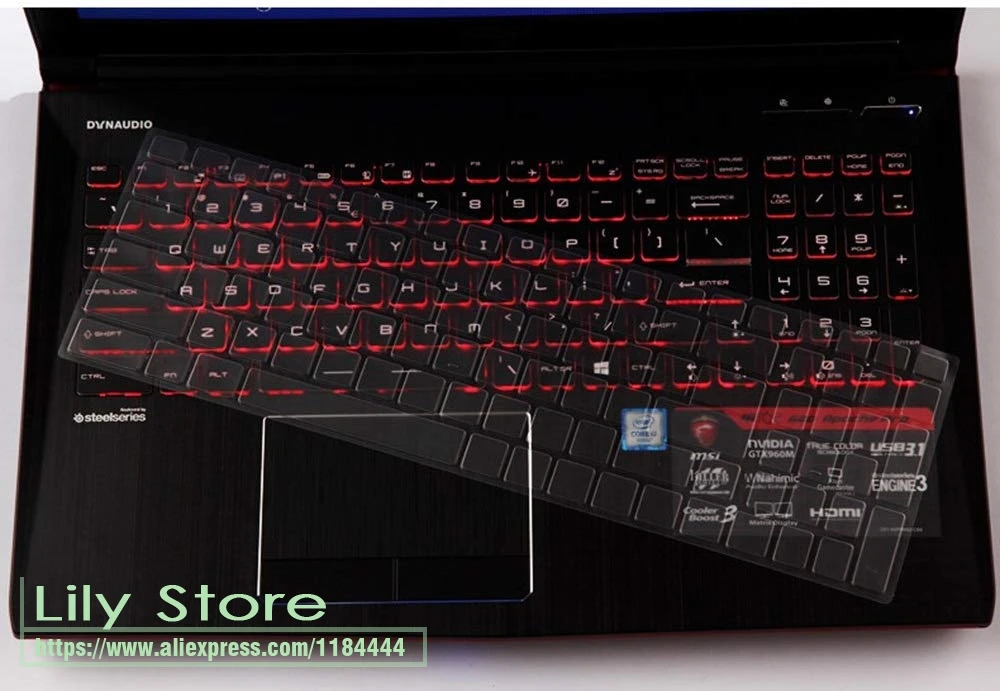 Прозрачная клавиатура из ТПУ чехол для MSI GT76 GE73 GL73 GE75 GP75 GL75 GF62 GV62 GF72 GL63 GF75 17 3 дюймов