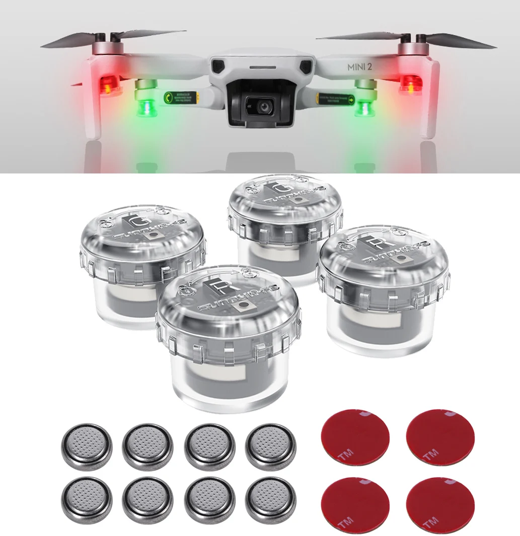 

Strobe Lamp High-Brightness Flash Night Flight Signal Safe Light for Dji MINI 2/Mavic 2/Air 2/Pro/Fimi X8 SE 2020
