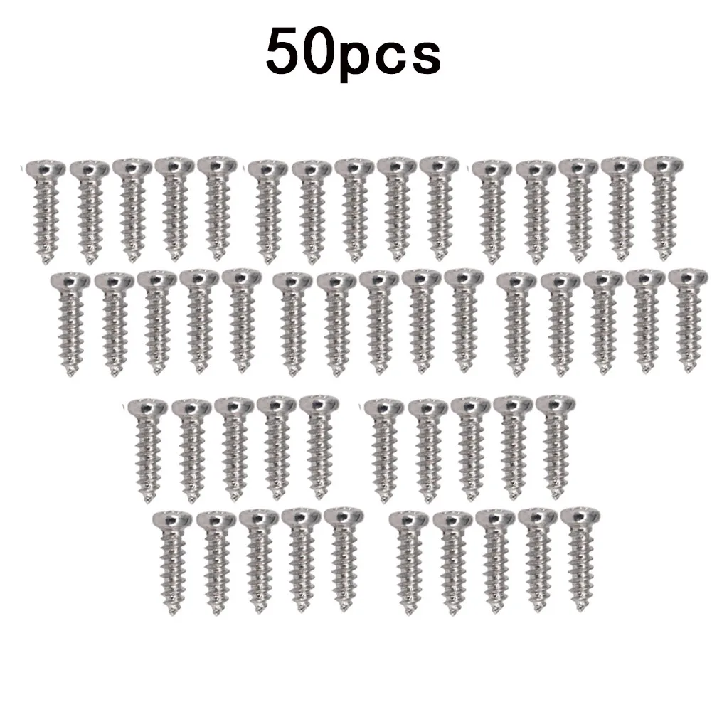

50pcs Screws Acoustic Electric Guitar Bass Ukulele Banjo Tuning Pegs Tuners Machine Head Screw 2.2 Mm Iron Bolts Instrument