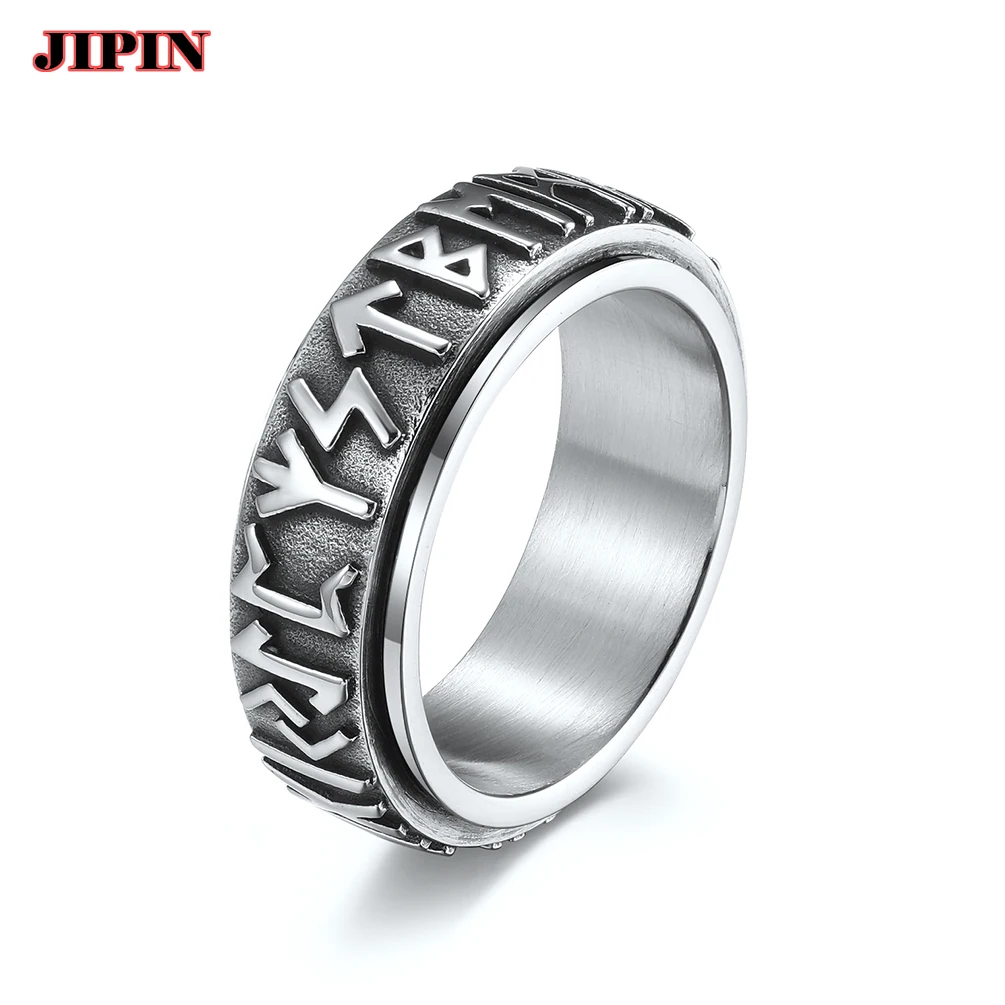 

Кольцо-Спиннер в ретро стиле для мужчин, аксессуар для снятия стресса, классическое свадебное кольцо из нержавеющей стали, повседневное жен...