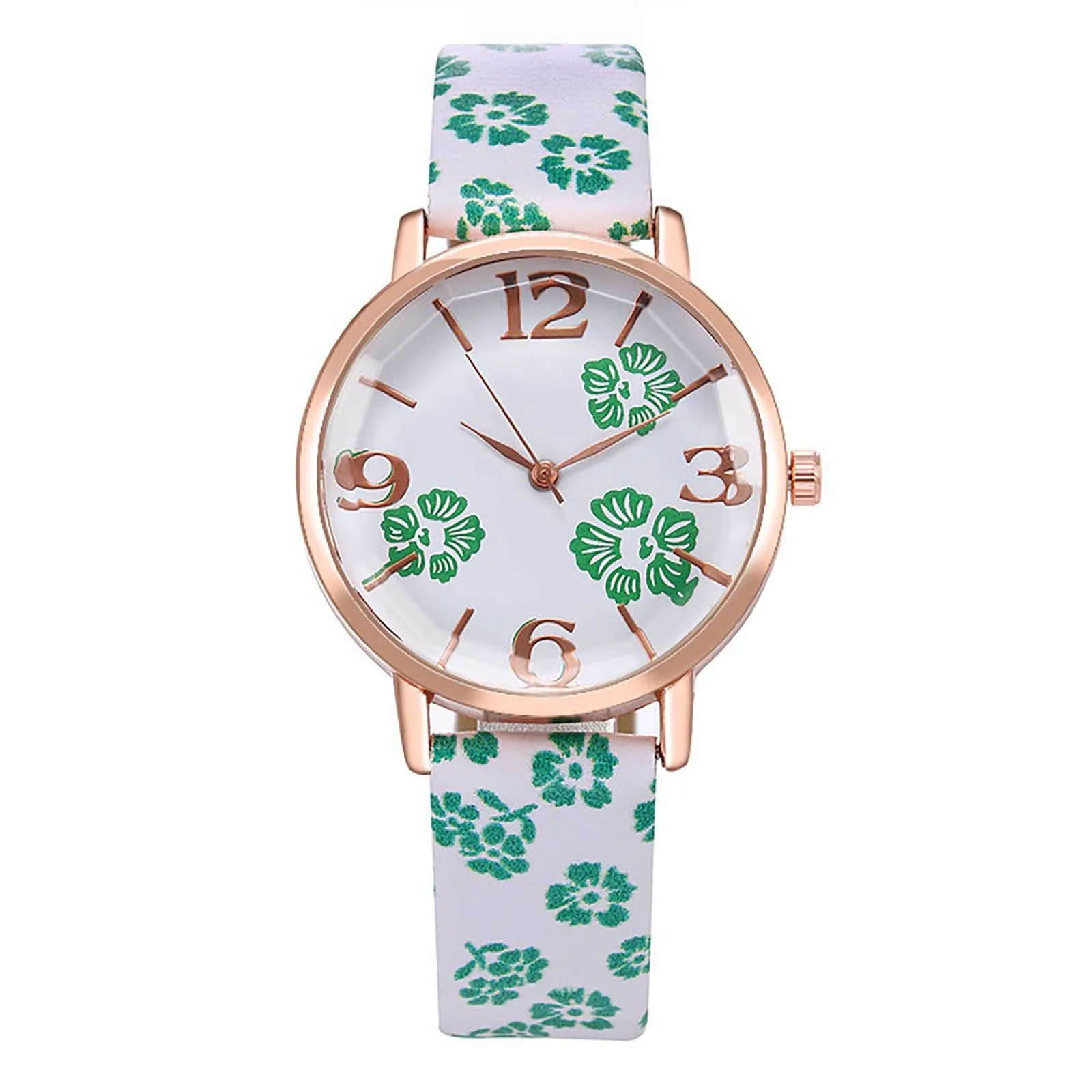 Женские кварцевые часы наручные для праздника многоцветные с модным принтом |