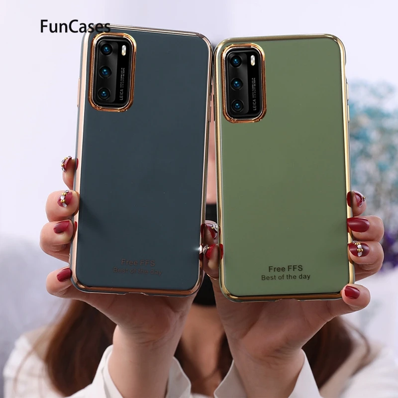 Новые чехлы для сотового телефона estuche Huawei P40 Pro Casa Carcasa armor Мягкий силиконовый