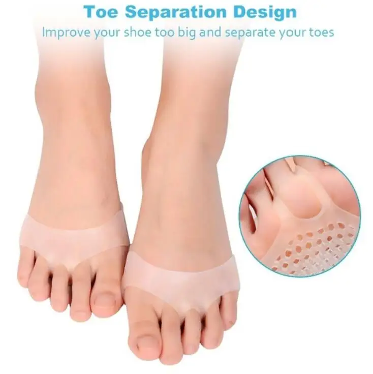 1Pair white 2 шт. = 1 пара корректор ортопедический для ухода за ногами коррекция костного большого пальца мягкие педикюрные носки средство от мозолей - Цвет: 1Pair white
