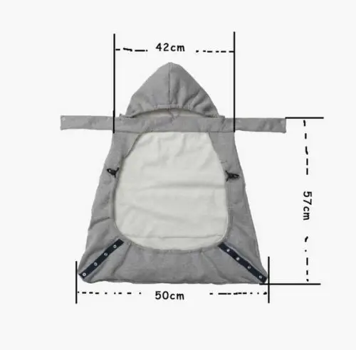 

Emmababy Infant Baby Carrier Wrap Comfort Sling Winter Warm Cover Cloak Blanket Grey New