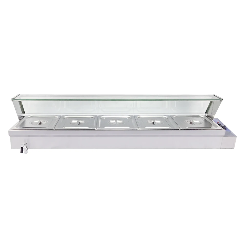 Электрический горячий суп Bain Marie для коммерческого использования контейнер