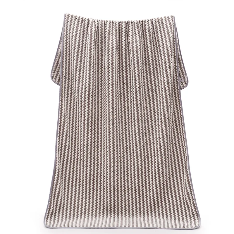 Банные полотенца быстросохнущие красивые из микрофибры кораллового флиса