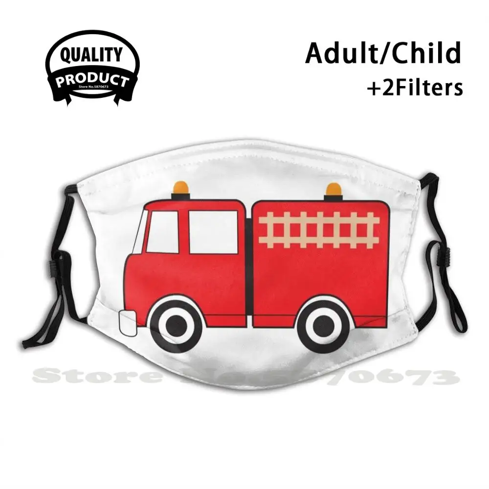 

Пожарная машина, многоразовая маска с фильтром, крутые смешные маски, пожарная машина, аварийная безопасность, автомобили, игрушки