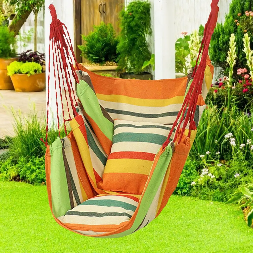 Hanging Rope Swing Bed 200kg Load Bearing For Outdoor Garden Porch Beach Camping Travel