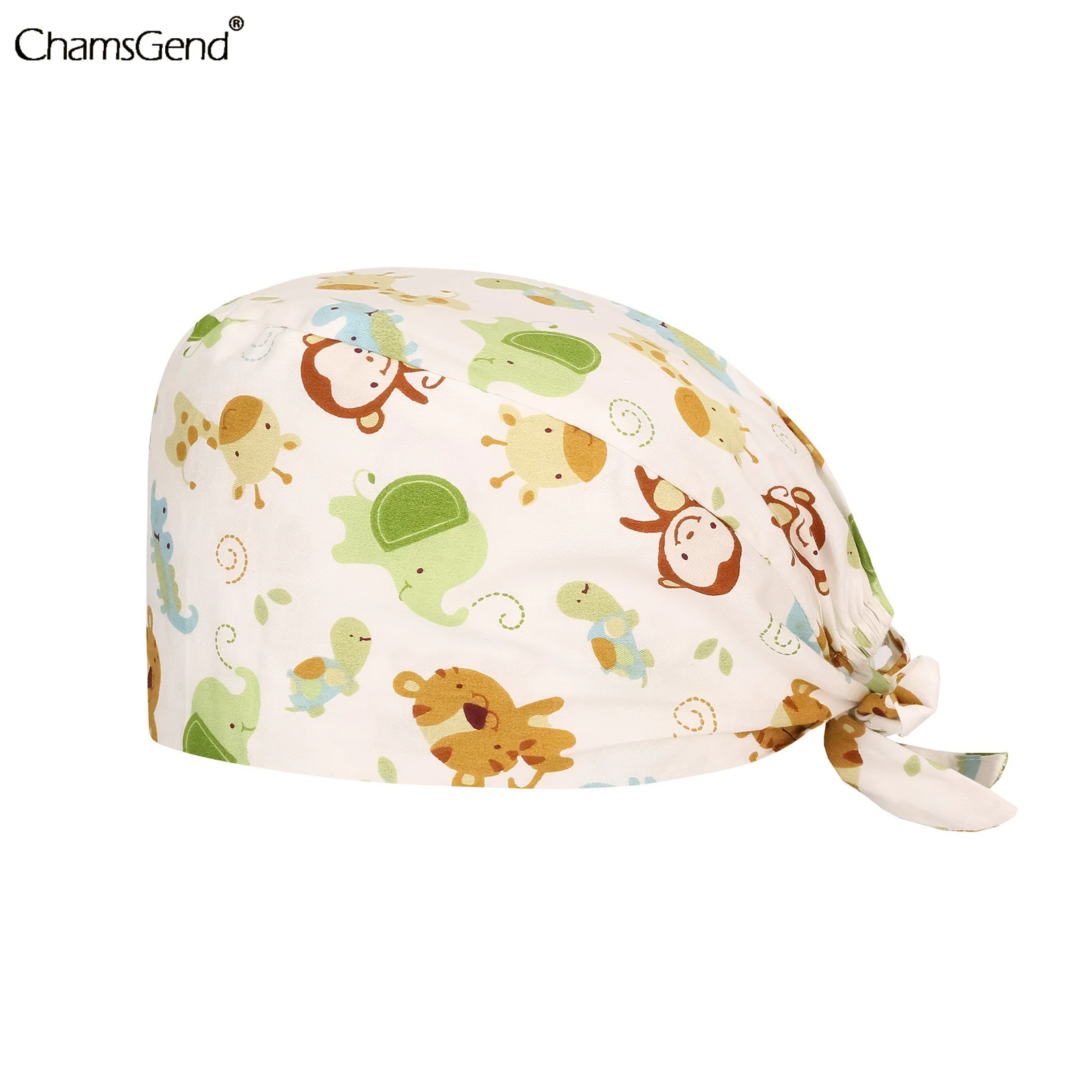 

Шапка унисекс с мультяшным принтом, регулируемая шапка для медсестер, для салона красоты, лабораторий, зоомагазинов, медсестер, врачей