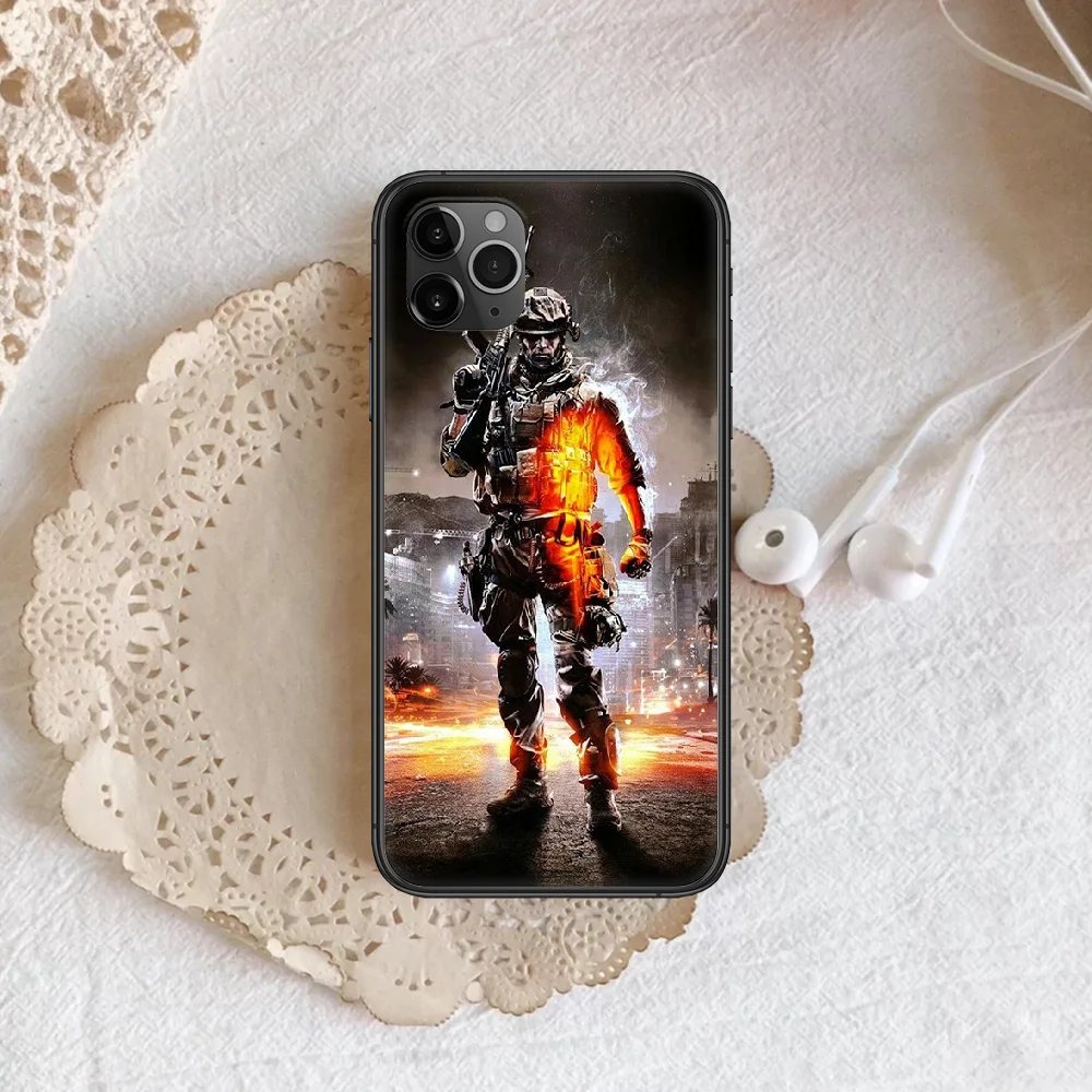 

Call Game Duty Phone Case Cover Hull For iphone 5 5s se 2020 6 6s 7 8 12 mini plus X XS XR 11 PRO MAX black Funda Silicone Coque