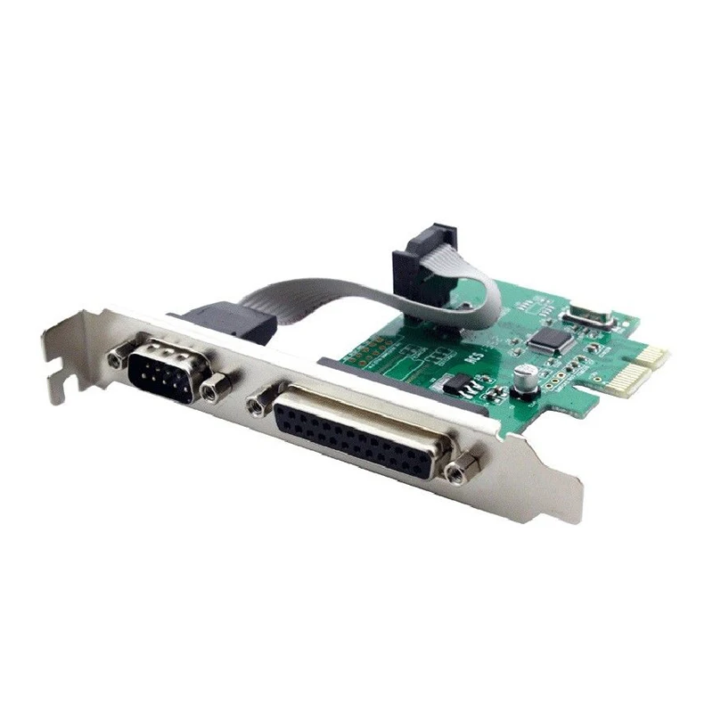 RS232 RS-232 последовательный порт COM и DB25 принтер параллельный LPT к PCI-E PCI Express адаптер