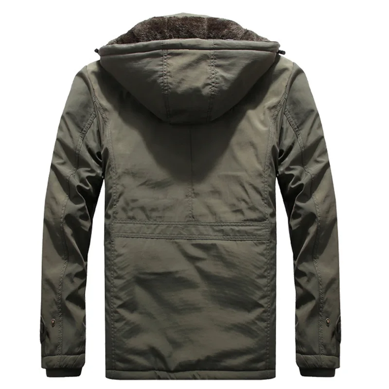 Winter New Loose Cotton-padded Jacket Men's Mid-length Plus Velvet Thick Warm Harajuku Top Ropa Para Hombre Chaquetas Invierno