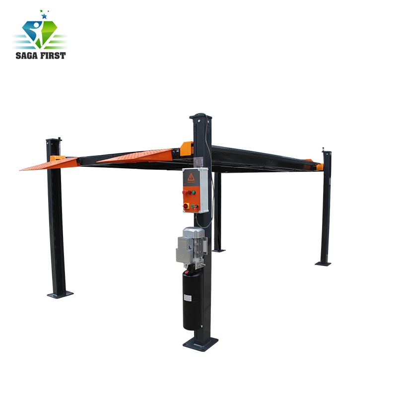 Автомобильный парковочный подъемник стационарные ножницы 4 фотоподъемника