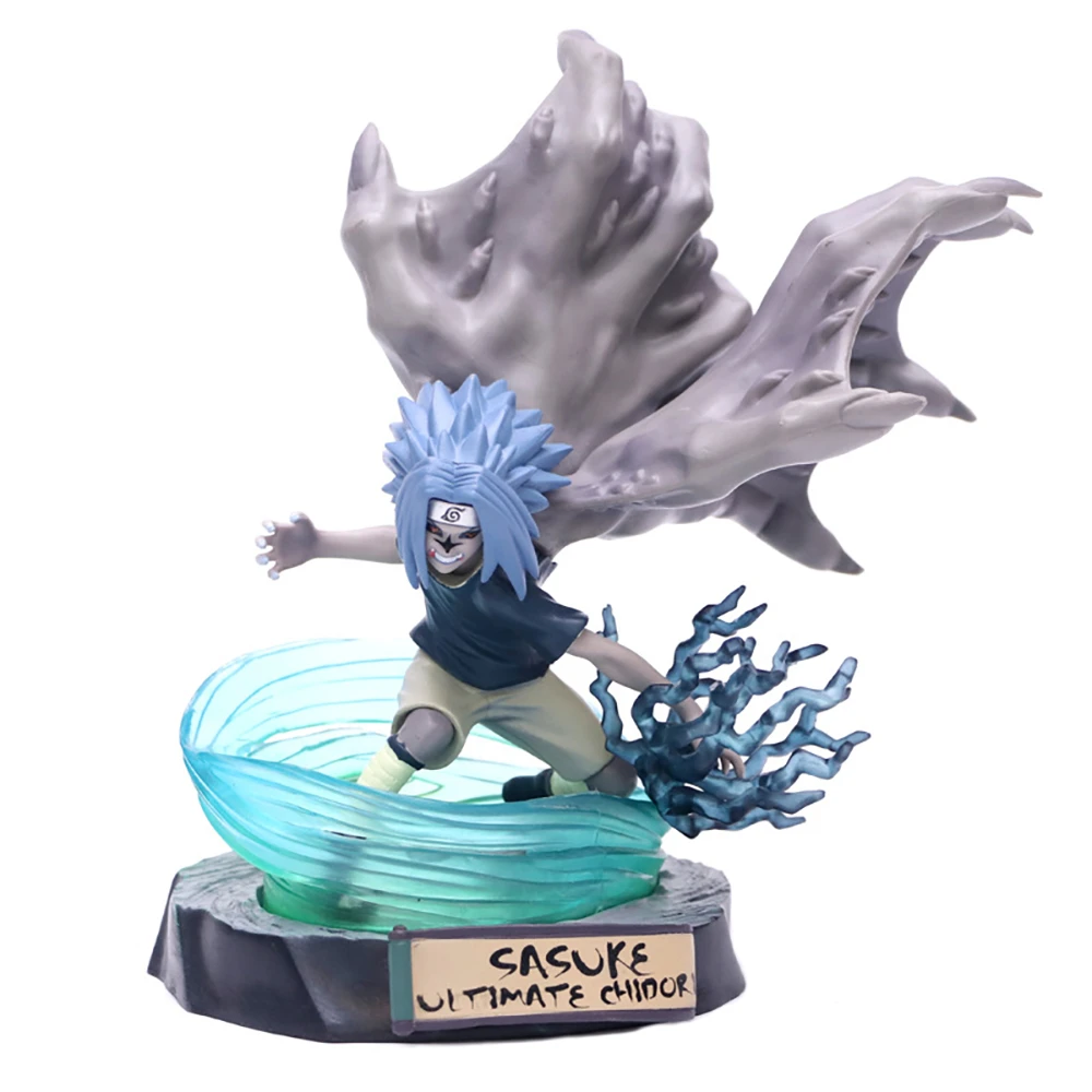 Наруто Shippuden Uchiha Sasuke Tidori GK Curse Mark Juin No Gyakushu аниме модель фигурка ПВХ 16 см