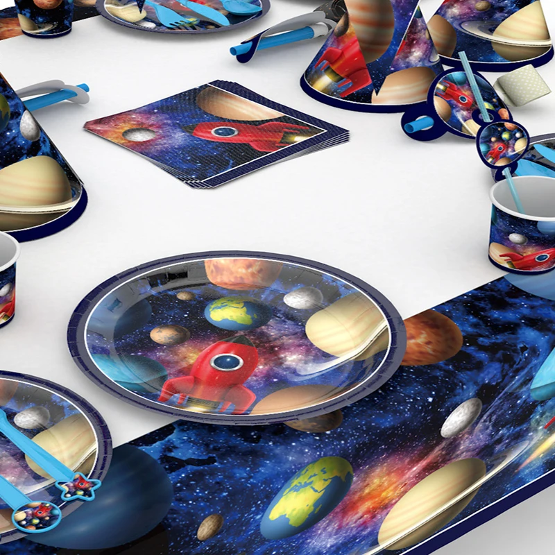 Одноразовая посуда для детского дня рождения украшение вечеринки в