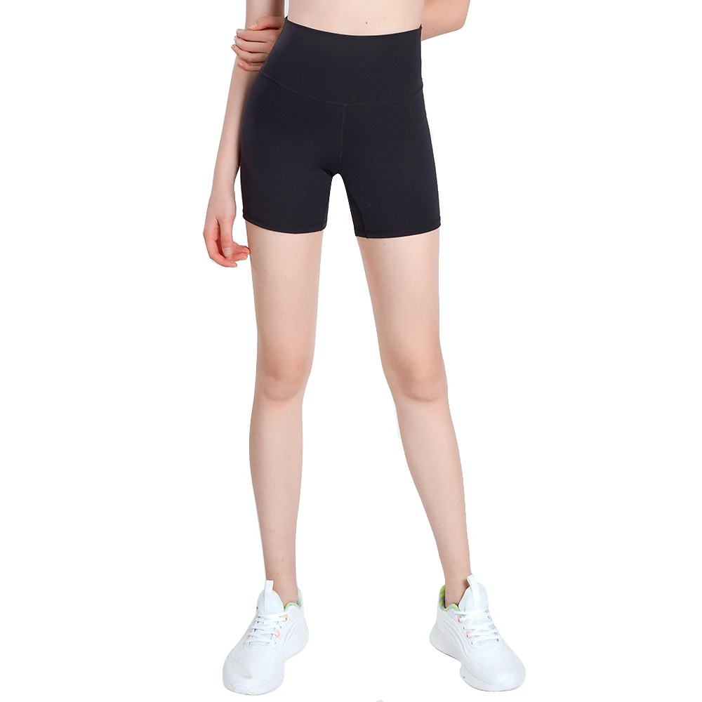 

High Waisted Yoga Shorts Push Up Nylon Naked Feel Stretch Inner Pocket Jogging Gym Training Bodybuilding Workout Fitness Shorts