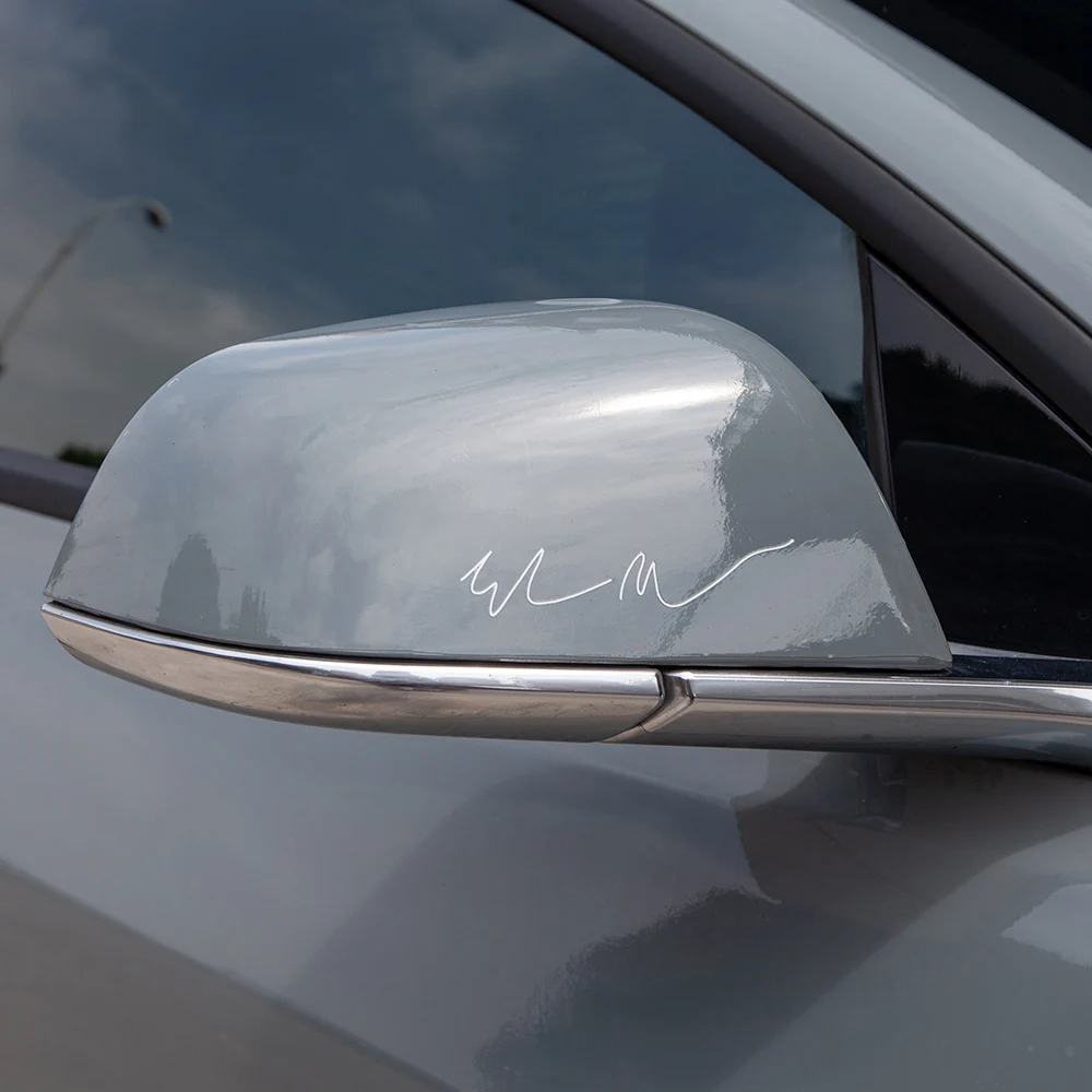 Наклейка для автомобиля с подписью Элон Маск Tesla Model S 3 X Y аксессуары креативная