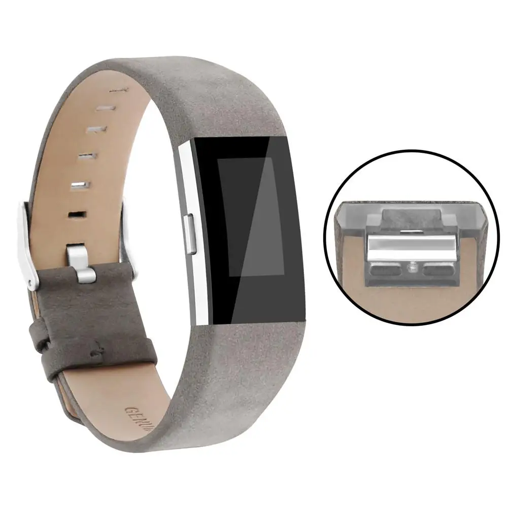 Умный Фитнес-браслет наручный ремешок на замену ремешок для FitBit Charge 2 Натуральная кожа ремешок для FitBit Charge 2