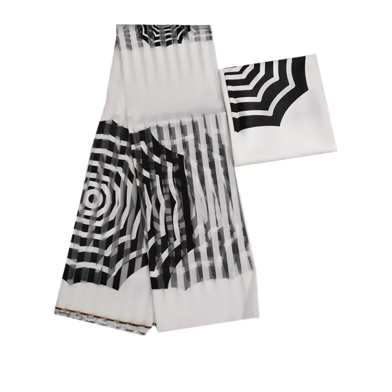 Шелковый воск африканская кружевная ткань для платья в африканском стиле шелк