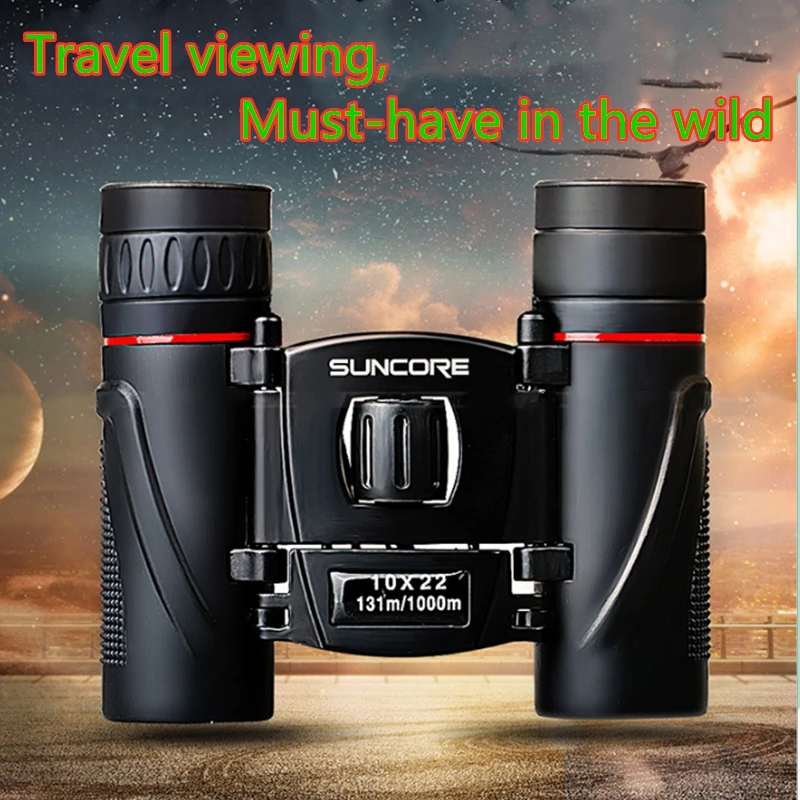 

Hot Selling 10x22 Telescope Mini Binoculars Professional Portable Binoculars Black Must-have For Outdoor Travel Wild