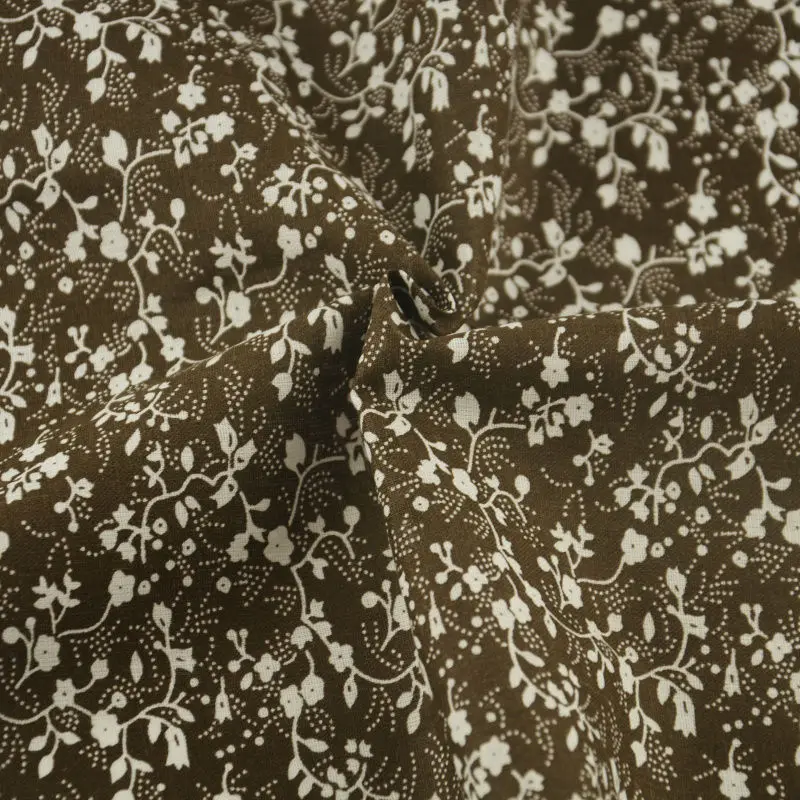 Хлопковый текстиль Booksew с принтом кофейного цветочного дизайна швейная одежда